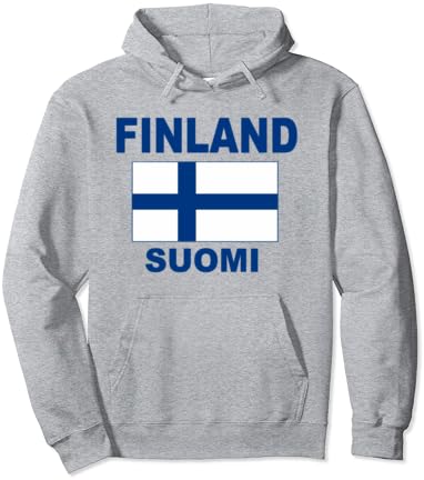 Pulover sa zastavom Finske Majica sa kapuljačom Finske zastave Суоми Poklon jakna