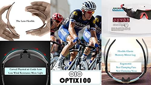 Biciklističke naočale za žene i muškarce,OIO OPTIX100 Biciklističke Naočale Sunčane naočale rimless Sportske