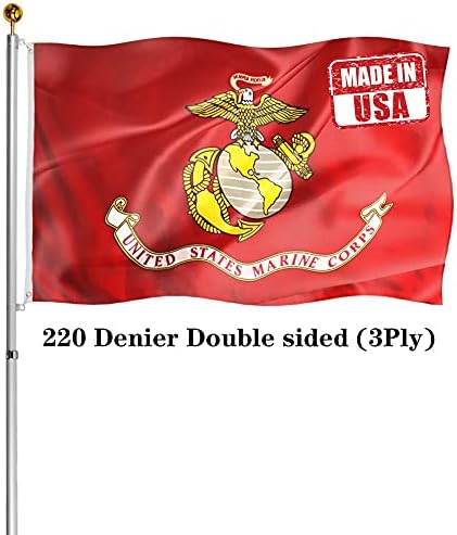 Hipotetički dvosmjerni Zastava Korpusa mornaričkog pješaštva SAD-a 3x5 metara, otporan na uv zračenje, otporan