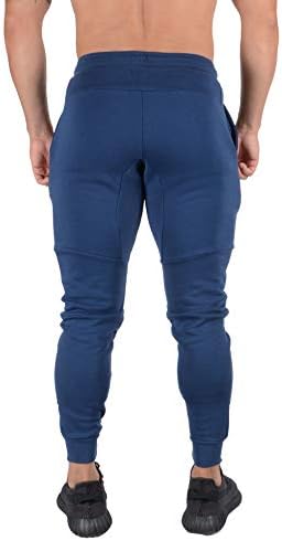 YoungLA Tanke Trkači za muškarce | Oblikovana Sportske hlače | Sportske hlače za trening u teretani s džepovima