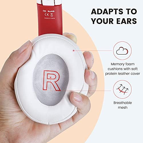 Hibridni Slušalice s aktivnim Buke-SuperEQ S1 Bluetooth 5.0 na Uho Bežični Ožičen Slušalice sa stanjem okoliša, Vrijeme reprodukcije 45 Sati, Hi-Fi Dubok Bas za pametne telefone, PC Putovanja (Bijela)