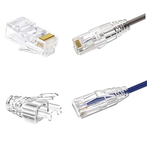 DIGOO-Povezivanje CAT5 CAT5E RJ45 Završava,Priključci za narezivanje Ethernet kabela s preuzimanjem za ublažavanje
