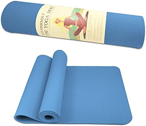 Yoga mat HITREE - Višenamjenski miš joge debljine 183 cm x 63 cm za muškarce, žene i djecu - Idealno za pilates,