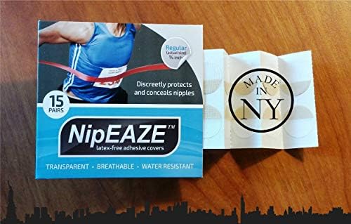 NipEaze - Izvorni Sportski Poklopac Za Bradavice - Prevencija Trljanje Bradavica (1 pakiranje, Obični)