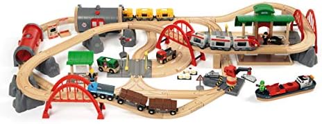 Luksuzni željeznički skup BRIO World 33052 | Set Drvenih igračaka vlakova za djecu u dobi od 3 i više godina,