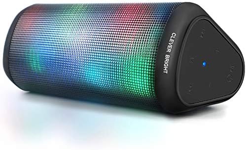 Prijenosni Bežični Zvučnici Bluetooth 7 Reflektora Bežični Zvučnik V5.0 Hi-Fi Bas Snažan Zvuk Ugrađen Mikrofon,