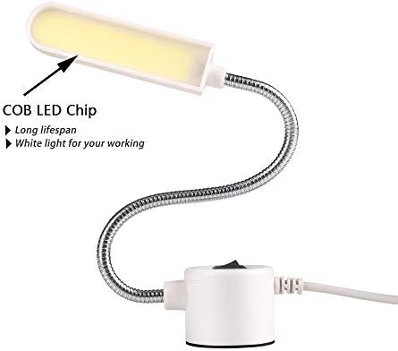 Brill-ligfut Super Svijetle COB 6 W LED Lampa za šivaći stroj Višenamjenski Fleksibilan Poluga s Guska vrat