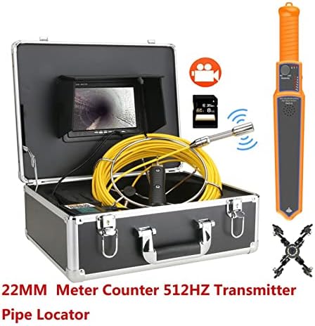 Endoskop 7 Monitor video snimač za inspekciju kanalizacijskih cijevi Kamkorder sa brojač 512 Hz Lokator cijevi