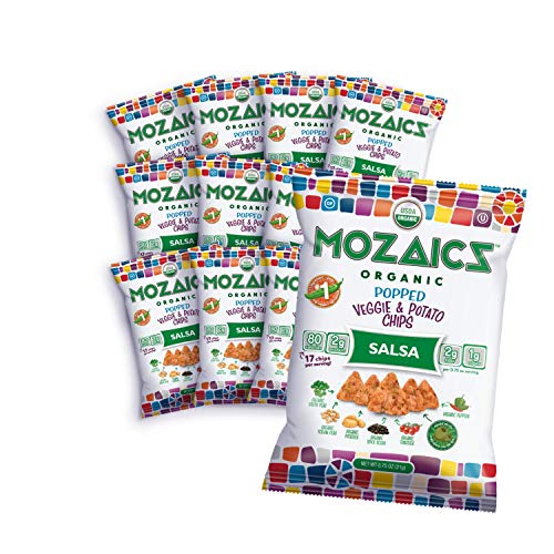 Paketi za grickalice Mozaics SALSA - Pamuk vegetarijanska čips (12 komada) | Čips sa zdravim гороховым протеином