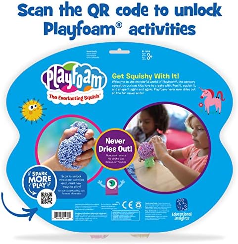 Obrazovne ideje Playfoam Combo 8-Pack, Nemirna, Dodirna Igračka, Punila za Čarapa za Dječake i Djevojčice, u