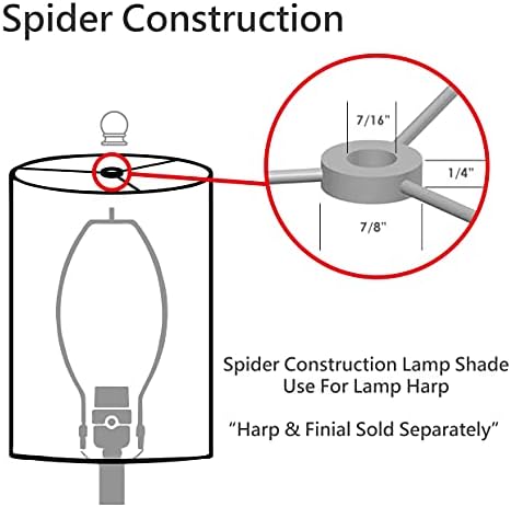 Abažur lampe Aspen Creative 31058 s usb valjak (cilindar) u obliku pauka bijele boje širine 8 cm (8 x 8 x 8)