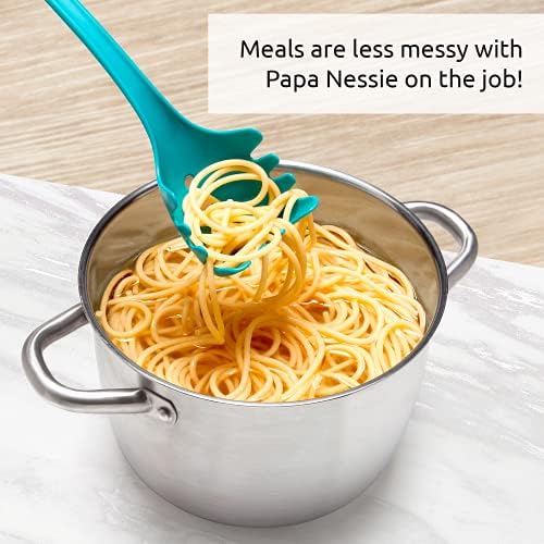 Žlica OTOTO Papa Nessie - Vilica za tjesteninu jesti kvalitete i bez BPA-Otporna Žlica za špagete-Siguran stroj