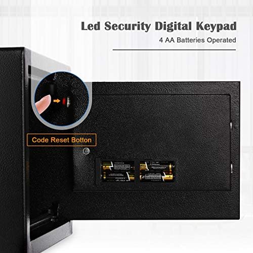 Digitalni Elektronski Sef sigurnost, Dom Sef s numeričke tipkovnice 0,57 Kubnih Metara Crne boje za Nakit, Novac,