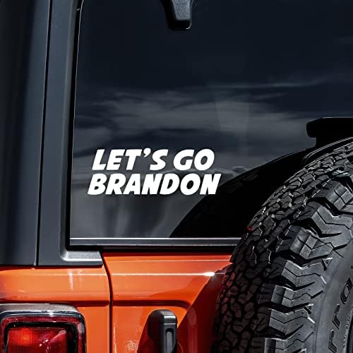 Idemo Brandon Vinil Naljepnica Naljepnica Auto Kamion Zid Laptop | Bijela | 8 U Širinu