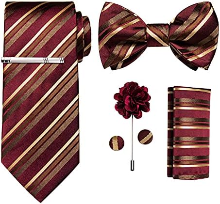 ДиБанГу Svila muških kravata i leptir kodovi za лацкана Set obujmica za kravatu Paisley однотонный kravatu s