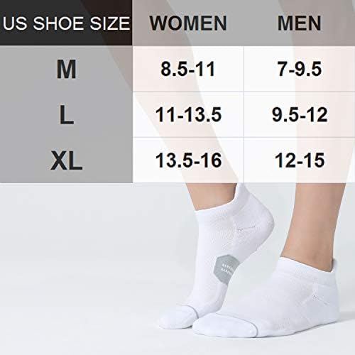 Čarape za trčanje na gležnjevima za muškarce CelerSport 6 Kom. s jastukom, Sportske čarape s niskim cutaway