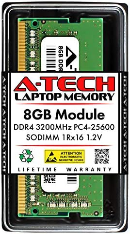 Zamjena ram-A-Tech na 8 GB Kingston KCP432SS6/8 | DDR4 3200 Mhz PC4-25600 (PC4-3200AA) 1Rx16 1,2 Bez ECC SODIMM 260-Pin modul memorije