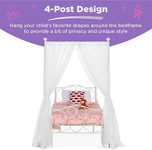 Najbolji izbor Proizvoda 4-Pier Metalni Okvir kreveta s dva odvojena kreveta s baldahinom za Dječje Spavaće