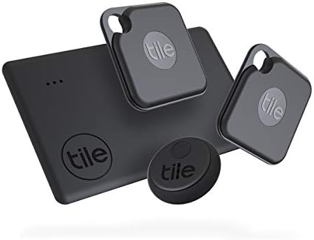 Tile Pro Essentials (2020) 4 pakiranje (2 Crne Plus, 1 Tanak 1 Naljepnica) - high-Performance Bluetooth-lokatori