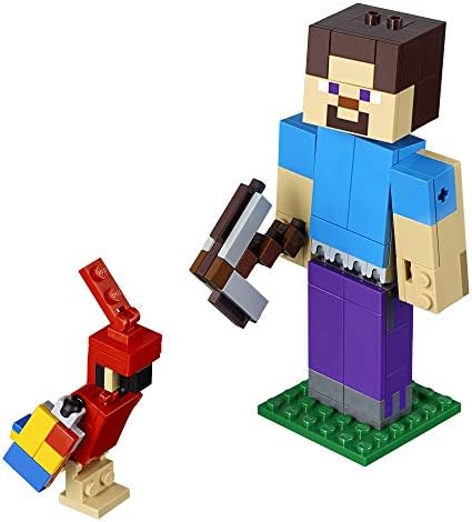 Dizajner LEGO Minecraft Steve БигФиг s Papagaj 21148 (159 kom.) (Povučen iz proizvodnje proizvođač)