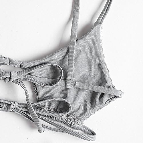 Ženske Seksualne setove bikini s šiblja rebrastim cutaway ZAFUL