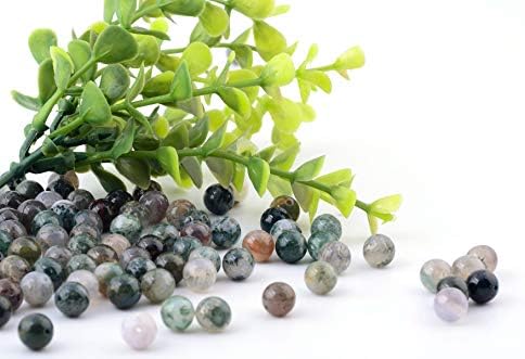 Perle od prirodnog kamena 100 kom. 8 mm Indijski Ahat Cijele Pravi Pravi Kamen Izvlačenja Slobodan dragulj Veličinu