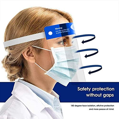 10 komada Zaštitna maska Za lice Zaštitna maska za oči i transparentan otvoren Zaštitnim slojem Elastična traka