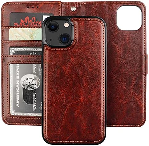 Bocasal Odvojiva torbica - novčanik za iPhone 13 RFID Zaključavanje utora za kartice Držač Premium klase od