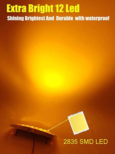 10 kom. Žuto Led-Dimenzionalni dimenzionalni fenjer 6,4 Inča 12 Led Strani Marker Svjetla Žarulja Prednja i