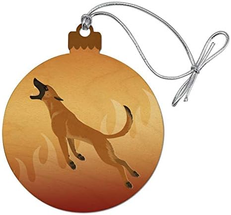 GRAFIKA i još MNOGO TOGA Pas ugriza Belgijski psi Malinois Drveni Božićno Drvce Smještaj za ukras