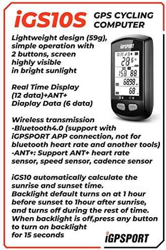 iGPSPORT iGS10S GPS Bluetooth/ANT+ Bike računalo s brzine otkucaja srca HR60, montaže M80, senzore brzine SPD70