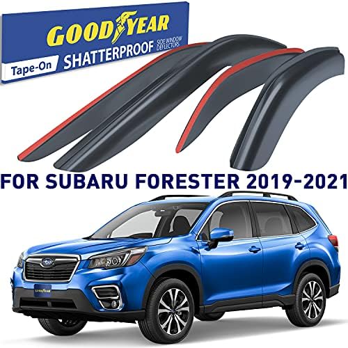 Безосколочные prozor deflectors Goodyear za Subaru Forester 2019-2021, Дождевики od Traka, Prozor viziri, Vizir