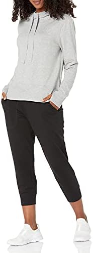 Ženska uređaji studio frotir majica s kapuljačom Essentials s dugim rukavima i mekanim kapuljačom