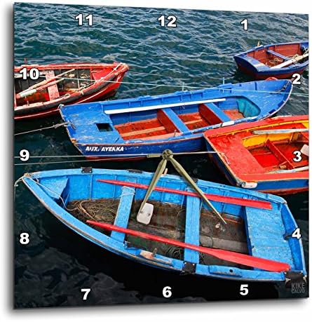 Ribarski brodovi 3dRose u luku Galiciji, Tradicionalni Галисийские Ribarskih brodova - Zidni sat, 10 na 10 inča