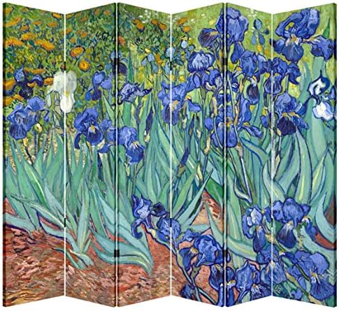 6 Ploča Sklopivi Ekran Platnu Delim Pregrade Privatnosti - Van Gogh, Zvjezdana noć