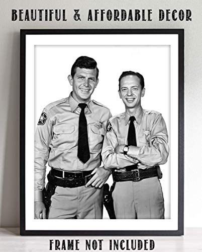 Šerif Andy i pomoćnik šerifa Barney Starinski плакатный print-8 x 10 Zid art Foto-Spreman na okvir. Klasicni