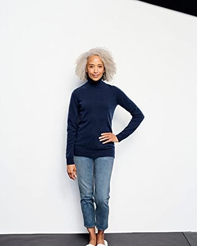 Klasična ženska kašmir pulover s visokim воротом Orvis