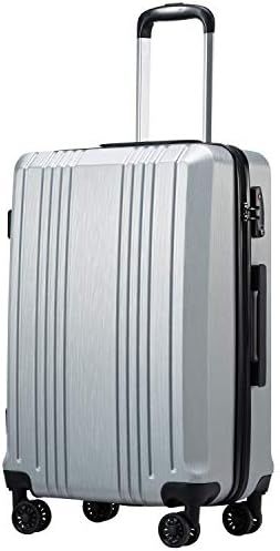 Kofer za prtljagu Coolife PC+ABS sa bravom TSA Spinner Za nošenje na tvrdom kućištu Jednostavan 20 cm 24 cm