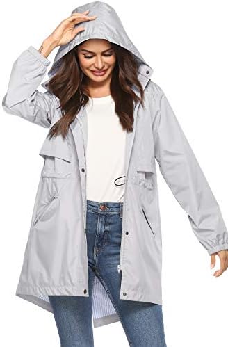 Ženski ogrtači Avoogue Vodootporne s visokim strukom, prozračna jakna za sve vremenske uslove, duga