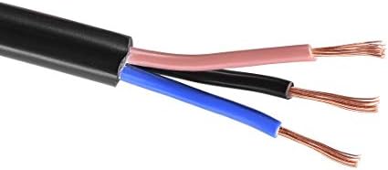uxcell RVV Kabel Kabel Produžni kabel Bakrene Žice Električne Žice 3 Jezgre 18 AWG Dužina 10 M/32,8 ft