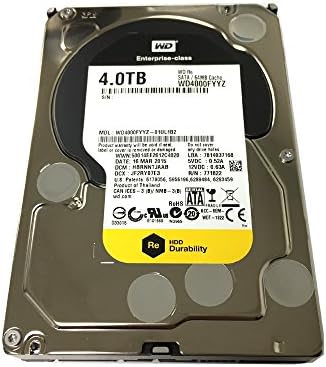 Western Digital RE 4 TB 7200 O / min, 64 MB Cache, SATA 6,0 Gb/s, 3,5 Korporativni Interni tvrdi Disk (WD4000FYYZ)