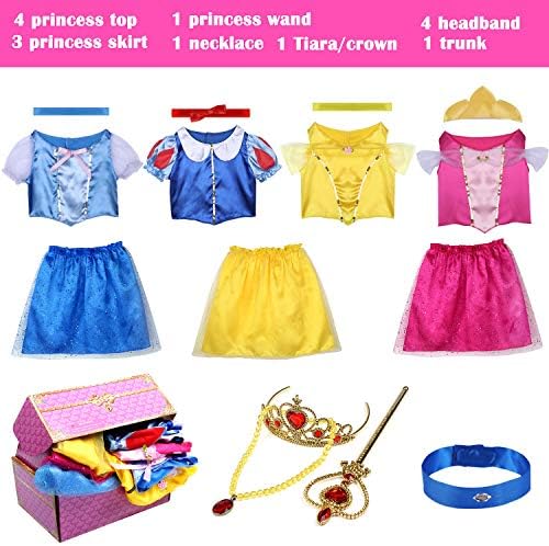 G. C Princeza dress up Kofer za djevojčice Kostim Princeza Haljina Nakit Pretvarati Cosplay Uloga igranje Igra