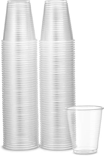 Plastične čaše Plasticpro Jednokratnu Prozirna Šalica za piće kapaciteta 5 unci (Broj 300 komada)