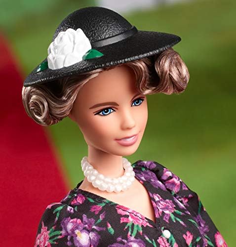 Inspirativna žena lutka Barbie Eleanor Roosevelt (12 inča) U cvjetnim haljinu, s postoljem za lutke i Certifikat o autentičnosti, Dar za djecu i kolektori