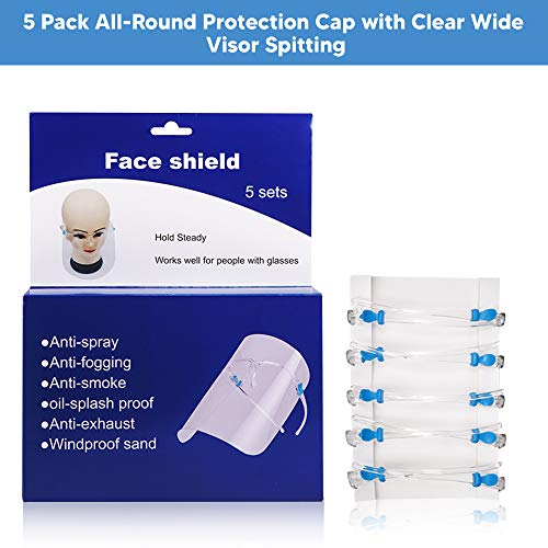 Zaštitna Maska Za Lice Od 5 Komada Sa Zaštitnim Naočalama - Reusable Podesiva Zaštitna Maska Za Lice Sa Zaštitnom