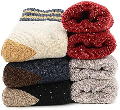 Zimske tople ulične čarape posade Zando za žene, pletene muške zimske čarape s okruglog izreza, kašmir klasicni