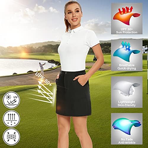 Jesse Кидден Ženska Suknja za golf Svakodnevni Suknja za golf UPF 50+ Быстросохнущие džepova Aktivni Pješačenje