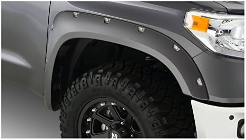 Bushwacker 30039-02 Crna Pocket/Заклепочный Stil Glatke Obloge Prednjeg Krila Bljeskalice za 2014-2021 Toyota
