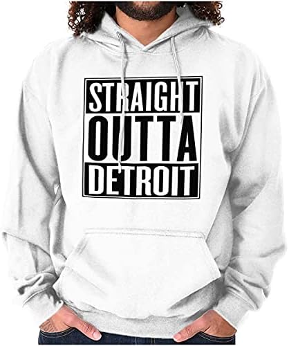 Ravno Iz Detroita, Michigan, Michigan, Majica s kapuljačom Za žene I Muškarce