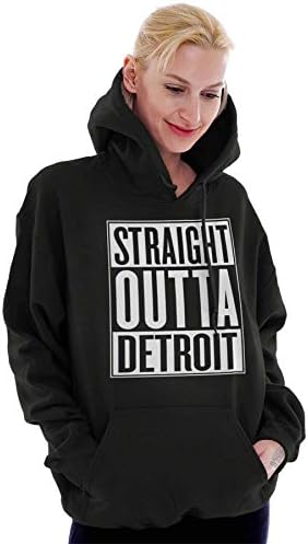 Ravno Iz Detroita, Michigan, Michigan, Majica s kapuljačom Za žene I Muškarce